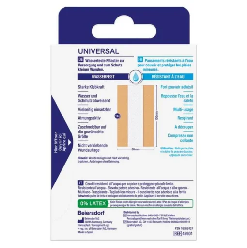 Hansaplast Fingerpflaster-Universal Pflaster wasserfest 6 cmx1 m, 1 St