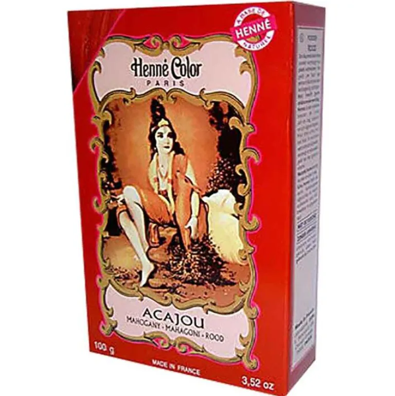 Henna Haarfarbe-Color Pulver mahagoni Acajou, 100 g