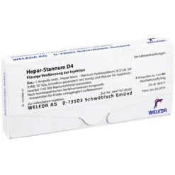 Weleda Leber & Galle-Hepar Stannum D 4 Ampullen, 8 St