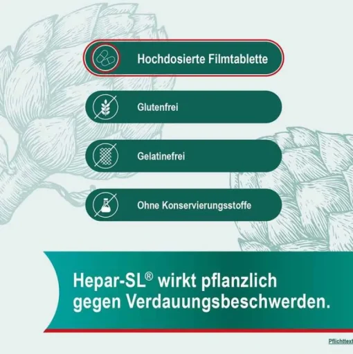 Hepar-SL ® 640 mg Filmtabletten, 50 St- Verdauung|Galle Medikamente