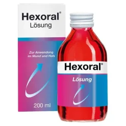 Hexoral Zahnfleischentzündung Medikamente|Mundspüllösung-® Lösung bei Entzündungen im Mundraum, 200 ml
