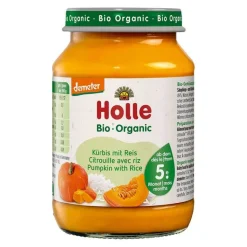 Holle Kürbis mit Reis, 190 g- Babybrei