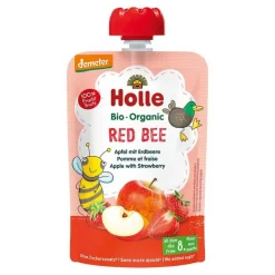 Holle Red Bee Apfel mit Erdbeere, 100 g^ Clearance
