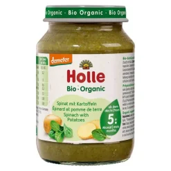 Spinat mit Kartoffeln, 190 g^Holle Outlet