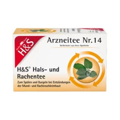 H&S Tee Halsschmerztabletten-H&S Hals- und Rachentee Filterbeutel, 20X2.5 g
