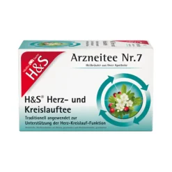H&S Tee H&S Herz Kreislauf Tee Filterbeutel, 20X2.0 g- Tee