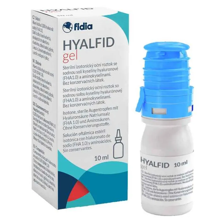 Hyalfid Augentropfen Trockene Augen-Gel Augentropfen, 10 ml