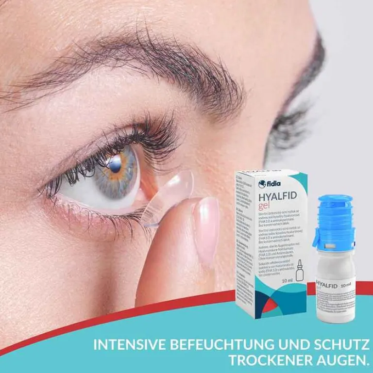 Hyalfid Augentropfen Trockene Augen-Gel Augentropfen, 10 ml