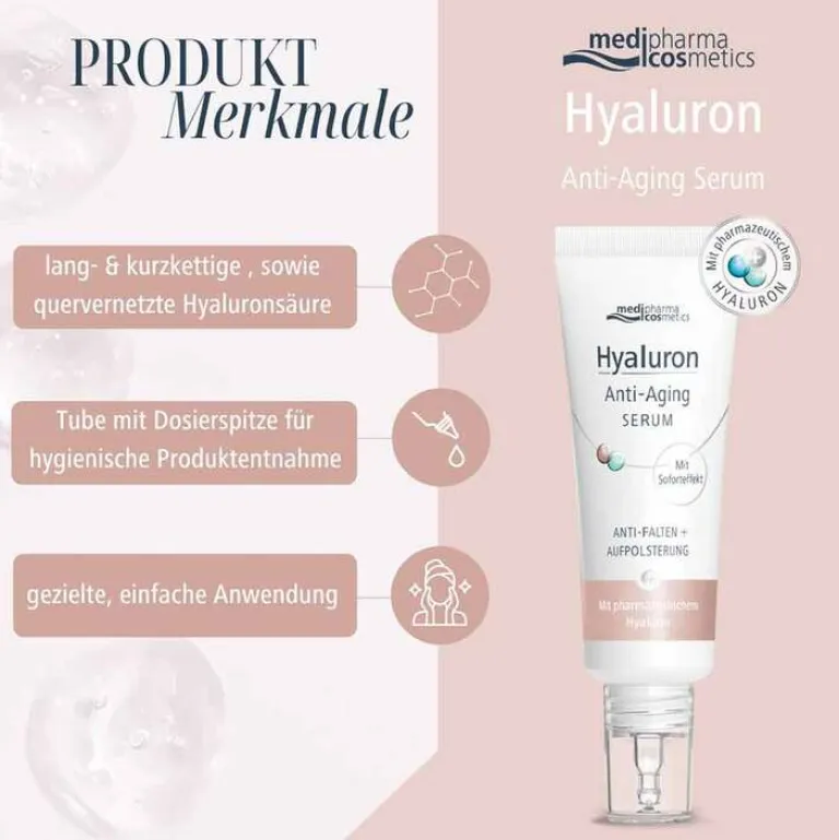 Medipharma Cosmetics Hyaluron Anti-Aging Serum, 30 ml- Serum & Kur|Anti-Aging