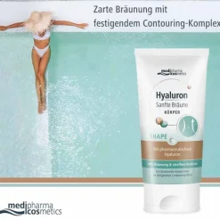 Hyaluron Sanfte Bräune Shape Körperpflege Creme, 150 ml^Medipharma Cosmetics Online