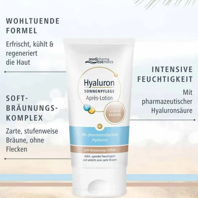 Hyaluron Sonnenpflege Apres Lotion sanfte Bräune, 150 ml^Medipharma Cosmetics Sale