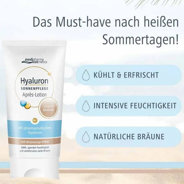 Hyaluron Sonnenpflege Apres Lotion sanfte Bräune, 150 ml^Medipharma Cosmetics Sale