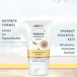 Medipharma Cosmetics Lsf 50+-Hyaluron Sonnenpflege Gesicht LSF 50+ getönt, 50 ml