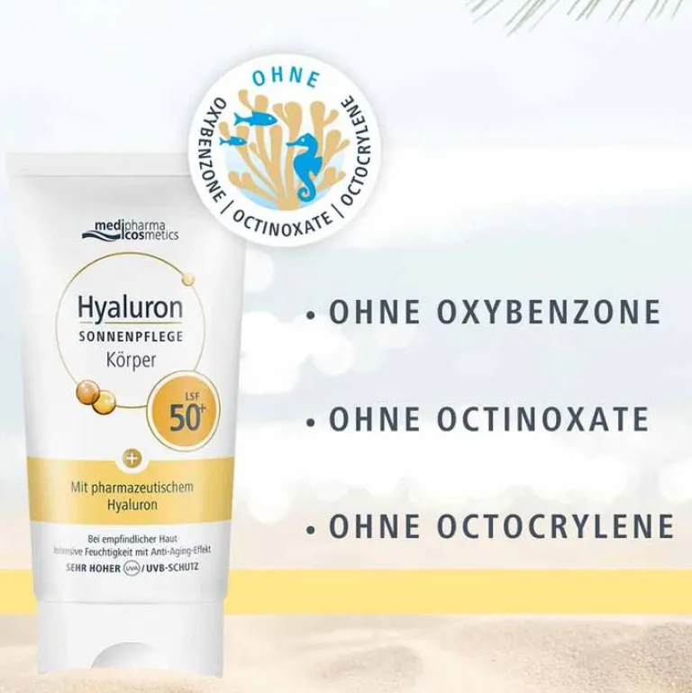 Medipharma Cosmetics Hyaluron Sonnenpflege Körper LSF 50+ , 150 ml- Lsf 50+