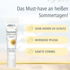 Medipharma Cosmetics Lsf 50+-Hyaluron Sonnenpflege Lippen LSF 50+ , 7 ml