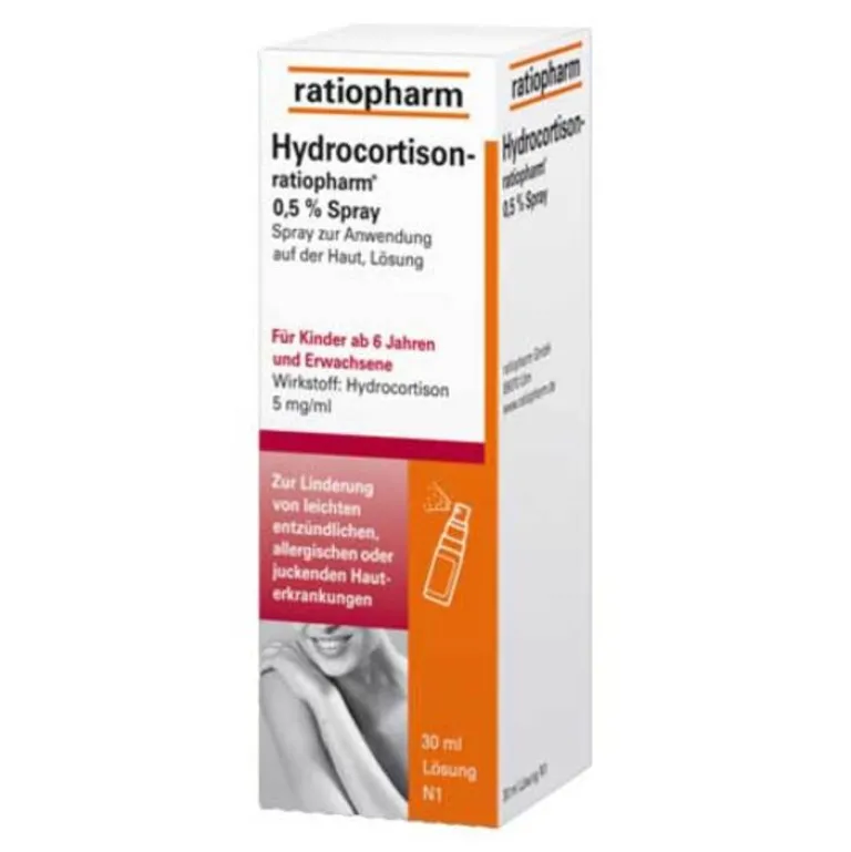 Ratiopharm Hydrocortison-® 0,5% Spray, 30 ml- Mittel Gegen Sonnenbrand|Für Unterwegs