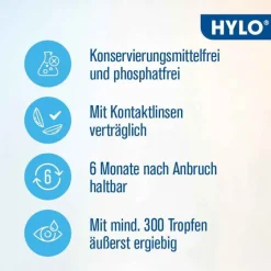 Hylo Eye Care HYLO COMOD Augentropfen , 2x 2x10 ml- Augentropfen Trockene Augen