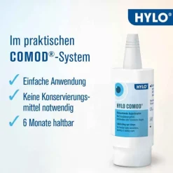 Hylo Eye Care HYLO COMOD Augentropfen , 2x 2x10 ml- Augentropfen Trockene Augen