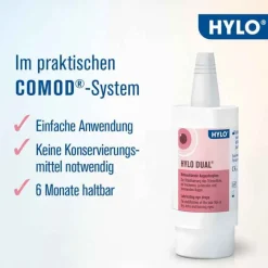 Hylo Eye Care HYLO DUAL® Augentropfen, 10 ml- Augentropfen Trockene Augen