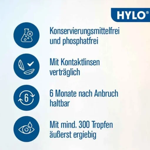 Hylo Eye Care HYLO GEL Augentropfen, 10 ml- Augentropfen Trockene Augen