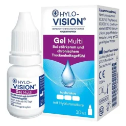 Hylo-Vision Augentropfen Trockene Augen-Gel Multi Augentropfen, 10 ml