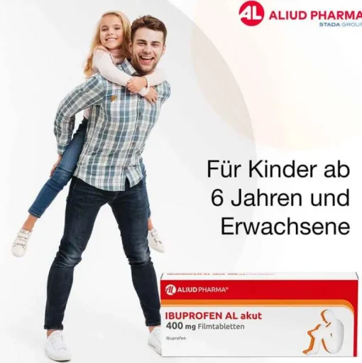 IBUPROFEN AL akut 400 mg Filmtabletten, 50 St^Aliud Pharma