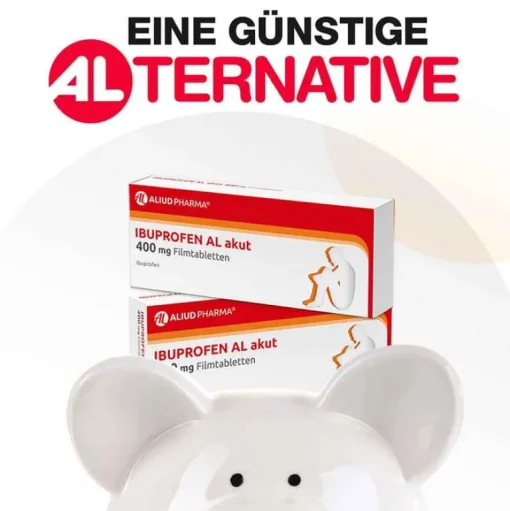 IBUPROFEN AL akut 400 mg Filmtabletten, 50 St^Aliud Pharma