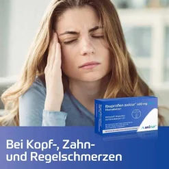 axicur Ibuprofen ® 400 mg akut Filmtabletten, 50 St- Zahnschmerztabletten|Regelschmerzen Tabletten