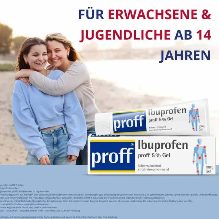 Ibuprofen 5% Gel, 100 g^Proff Outlet