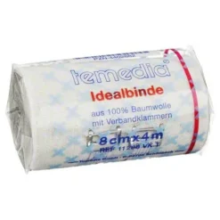 Temedia Idealbinde 8cm mit Klammer, 1 St- Idealbinden