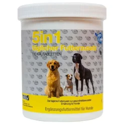 Nutrilabs 5IN1 täglicher Futterzusatz Kautabletten für Hunde, 150 St- Magen & Darm|Futter & Snacks