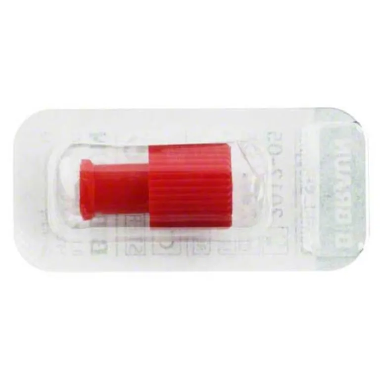 B. Braun Infusionszubehör Verschlusskonus Combi rot, 1 St- Zubehör