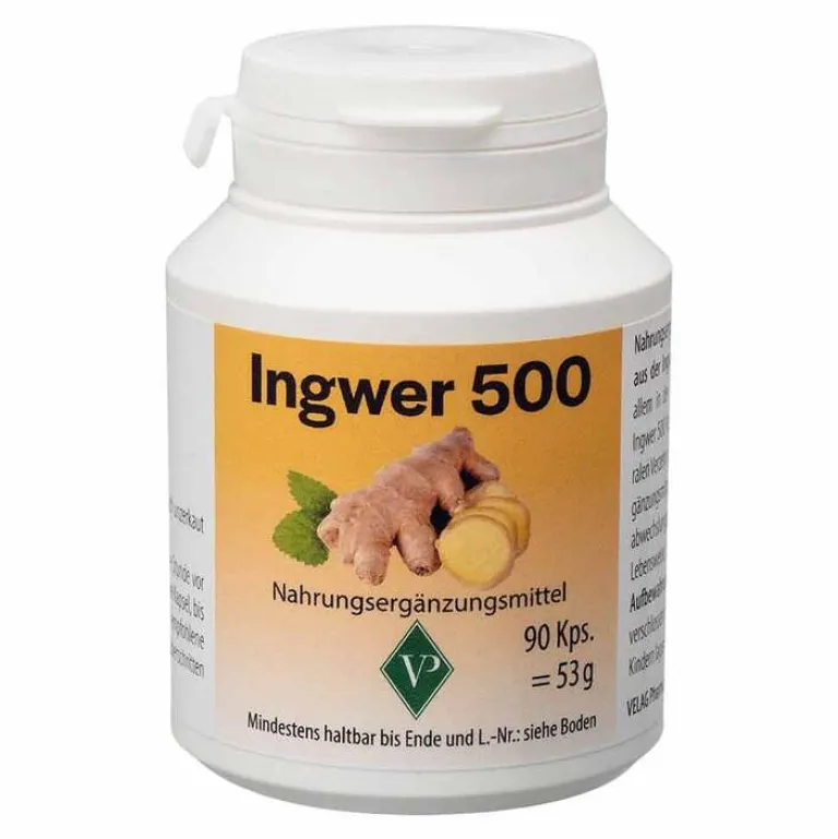 Velag Verdauung-Ingwer 500 Kapseln, 90 St