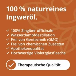 Casida Aromatische Düfte-Ingwer Öl naturrein ätherisches Öl, 10 ml