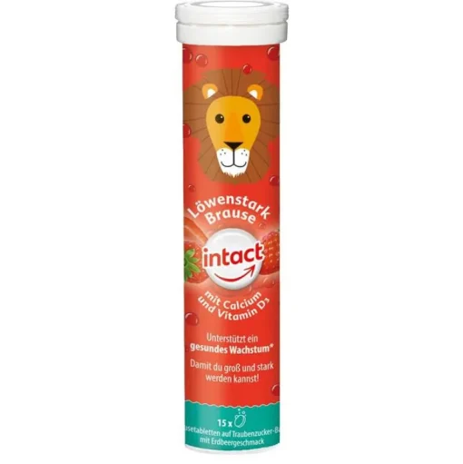 Intact Calcium-Löwenstark Brause, 15 St