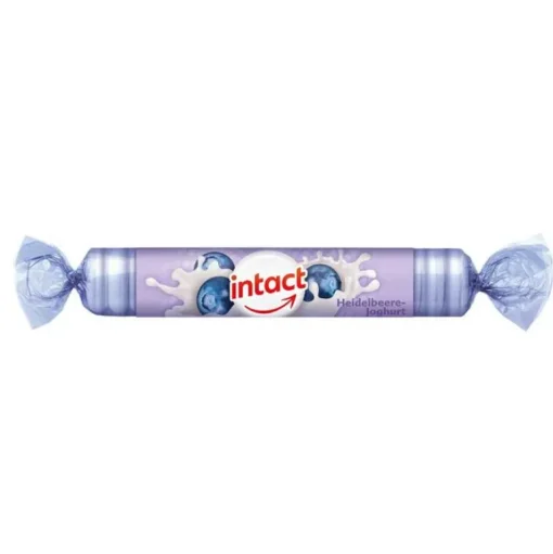 Intact Traubenzucker-Traubenzucker Heidelbeere Joghurt Rolle, 40 g