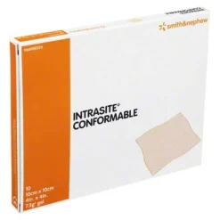 Intrasite Conformable Gelkompr.10x10cm, 10 St- Sterile Kompressen