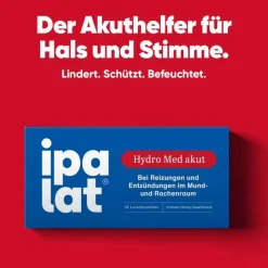 Ipalat Halsschmerztabletten-Hydro Med akut Lutschpastillen, 32 St