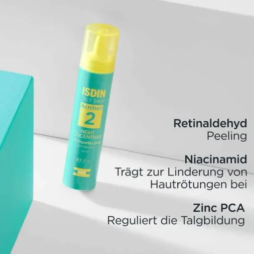 Isdin Unreine Haut|Serum & Kur-Acniben Night Concentrate, 27 ml