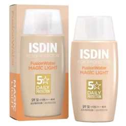 ISDIN Fotoprotector Fusion Water Magic light Color SPF 50, 50 ml- Lsf 50+|Gesicht