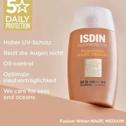 ISDIN Lsf 50+|Gesicht-Fotoprotector Fusion Water Color medium SPF 50, 50 ml