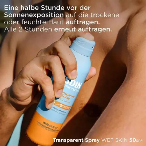 Fotoprotector Wet Skin Spray LSF 50, 250 ml^Isdin Clearance