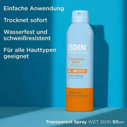 Fotoprotector Wet Skin Spray LSF 50, 250 ml^Isdin Clearance