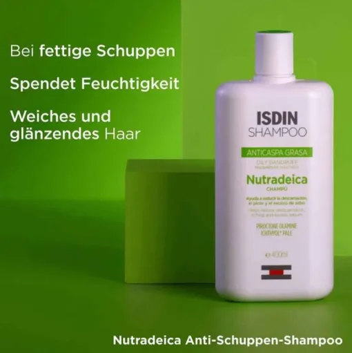 Nutradeica Shampoo gegen Schuppen und fettiges Haar, 200 ml^Isdin New