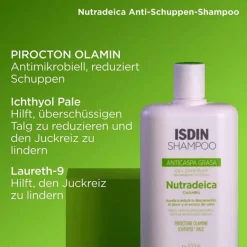 Nutradeica Shampoo gegen Schuppen und fettiges Haar, 200 ml^Isdin New