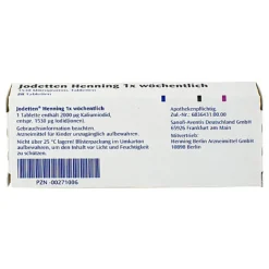Henning 1x wöchentlich Tabletten, 28 St^Jodetten Online