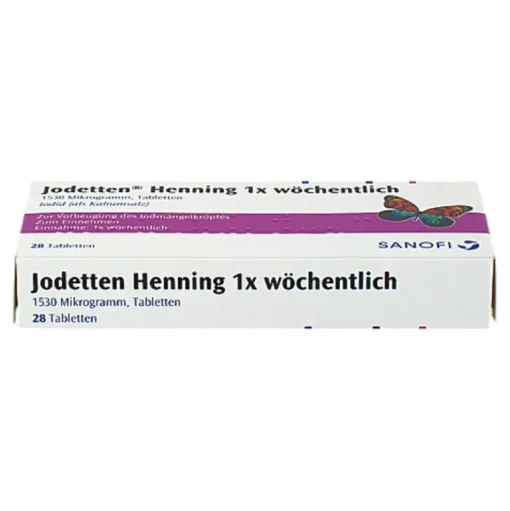 Henning 1x wöchentlich Tabletten, 28 St^Jodetten Online
