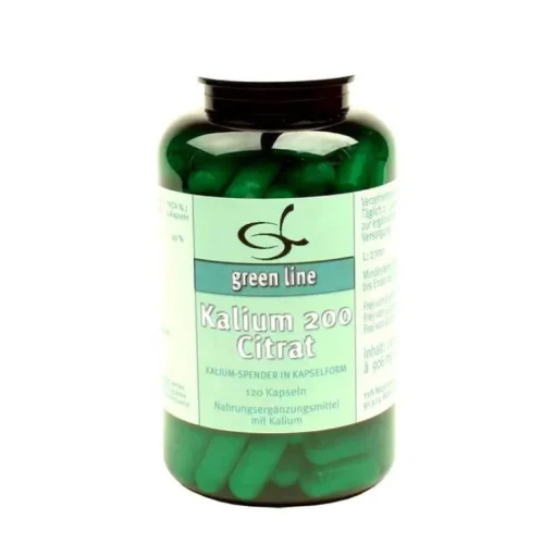 Green line Nutritheke Kalium 200 Citrat Kapseln, 120 St- Kalium