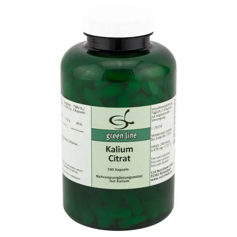Kalium Citrat Kapseln, 240 St^Green line Nutritheke Sale