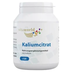 Vitaworld Kalium-Kaliumcitrat 560 mg Kapseln, 120 St